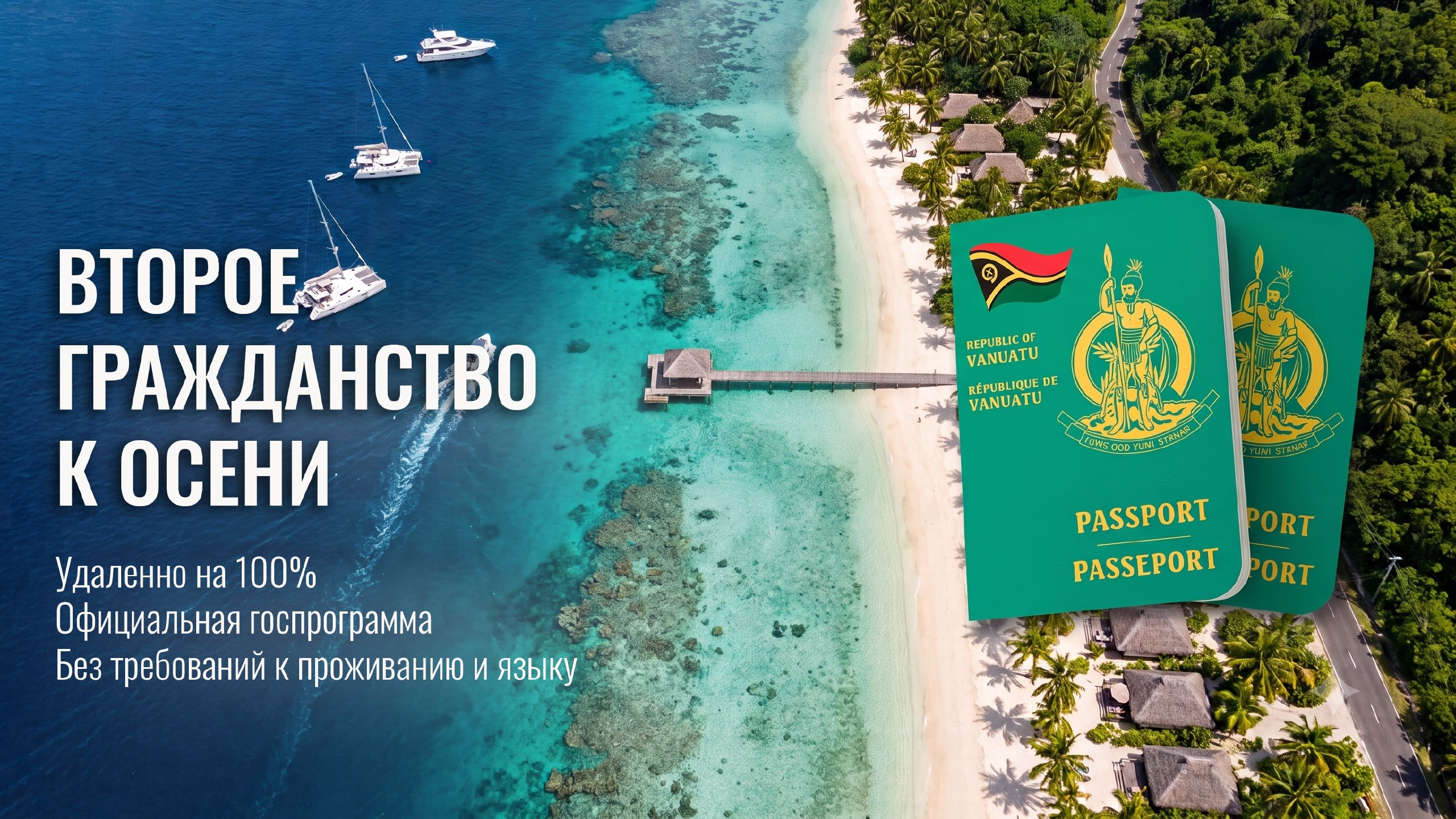 A+ | Второе гражданство | ВНЖ | Бизнес | Релокация | Вануату и другие страны