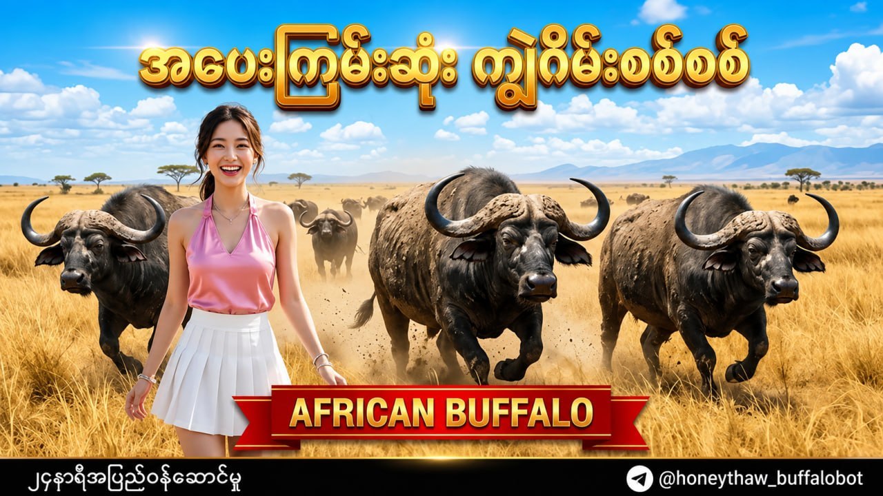 ⏰ဟန်နီသော် - buffalo ကျွဲဂိမ်းအစစ်