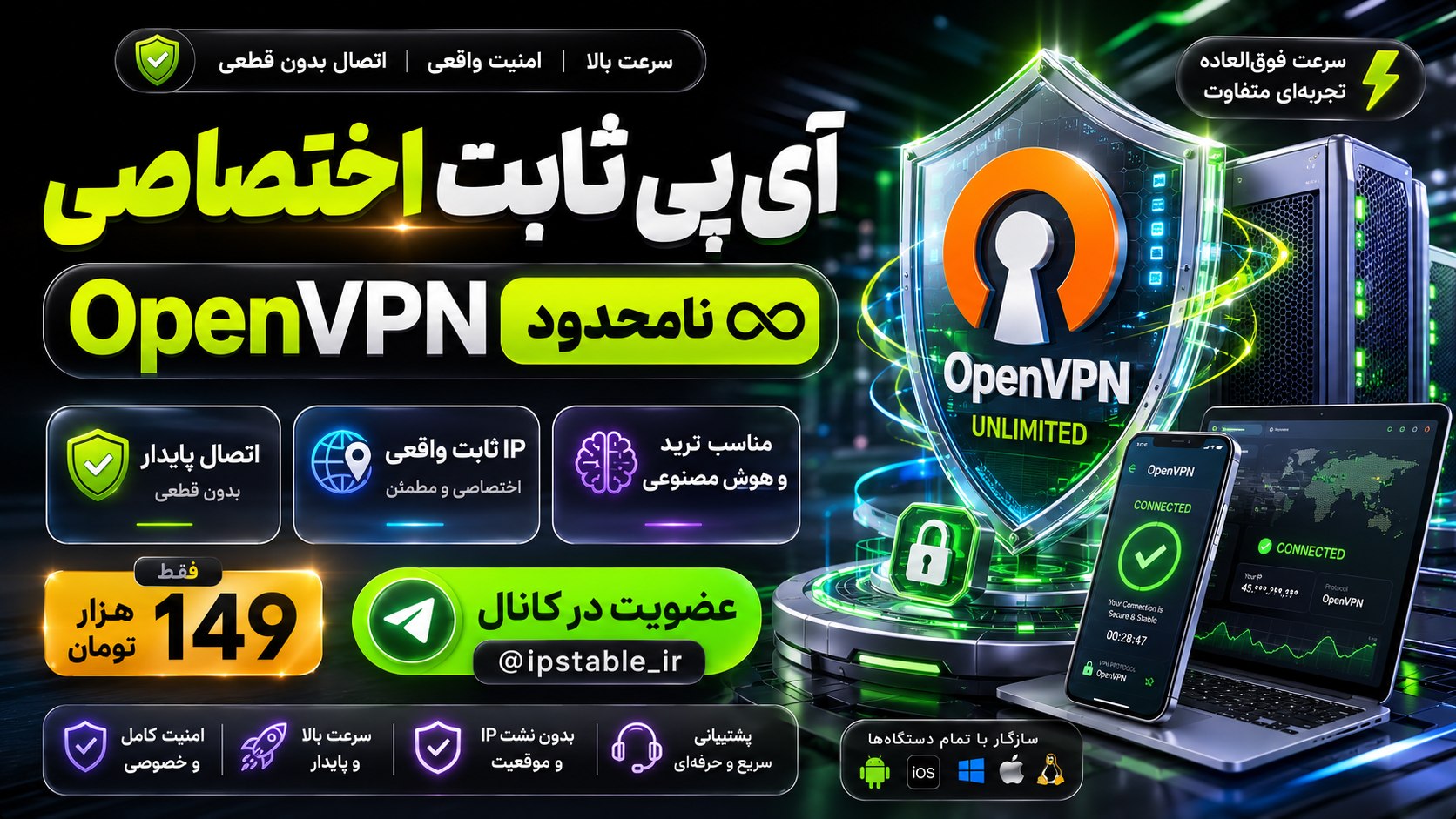 خرید آی پی ثابت | IP ثابت برای ترید | سرویس رفع تحریم