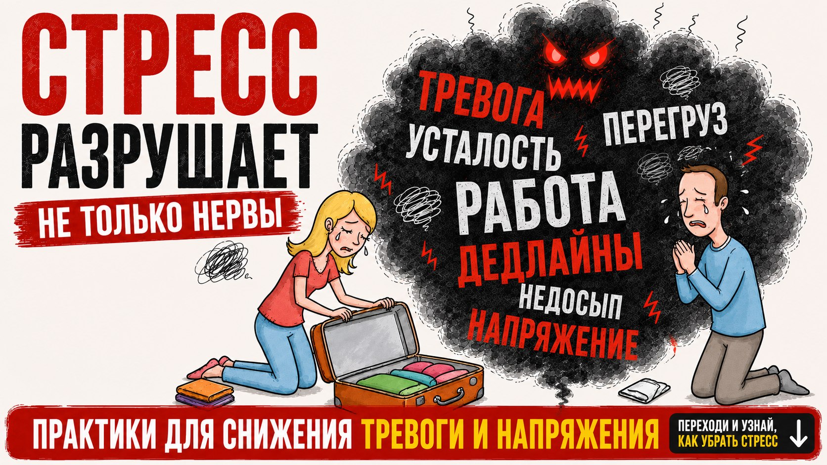 Стресс побуждает к конфликтам