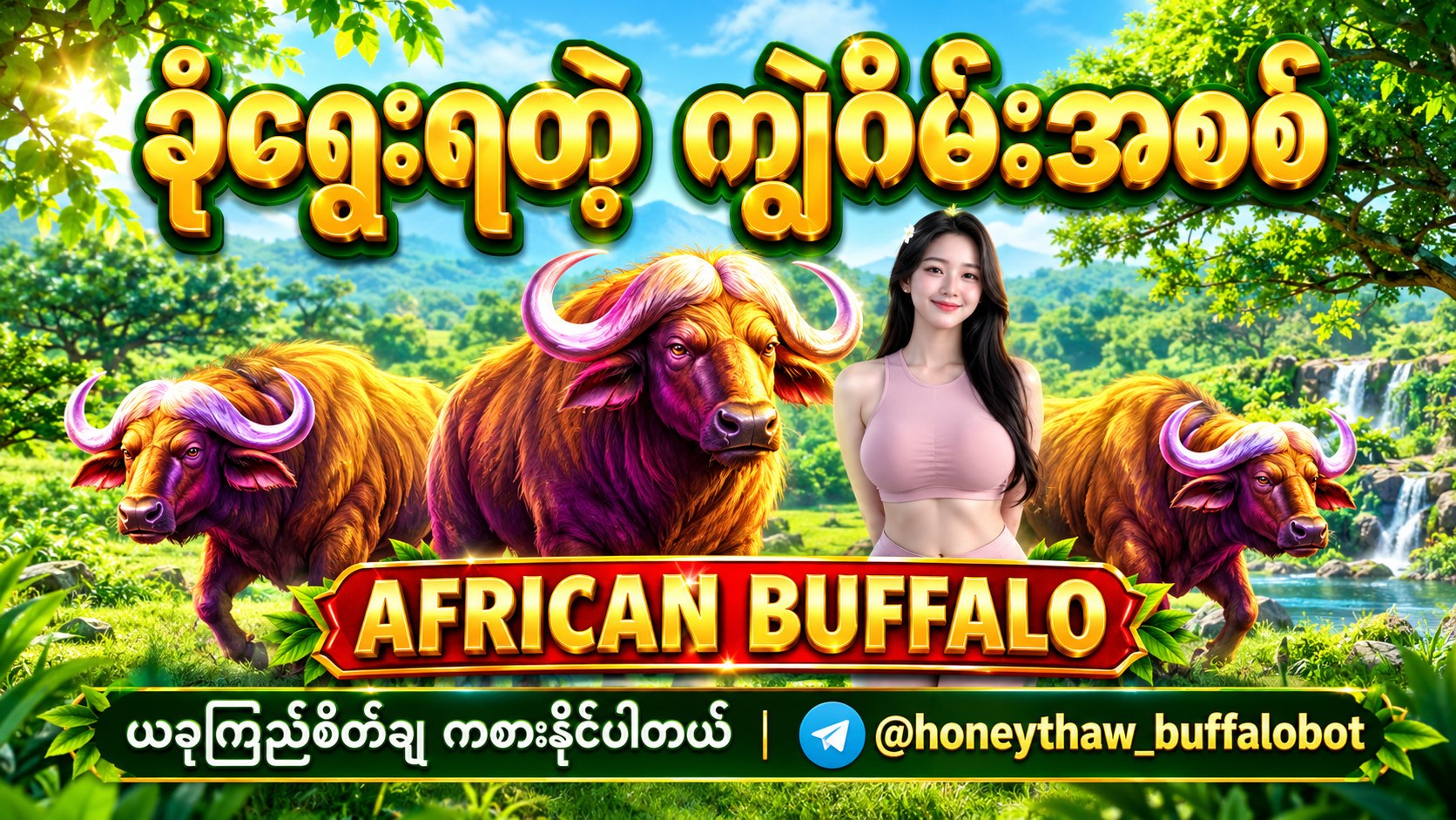⏰ဟန်နီသော် - buffalo ကျွဲဂိမ်းအစစ်
