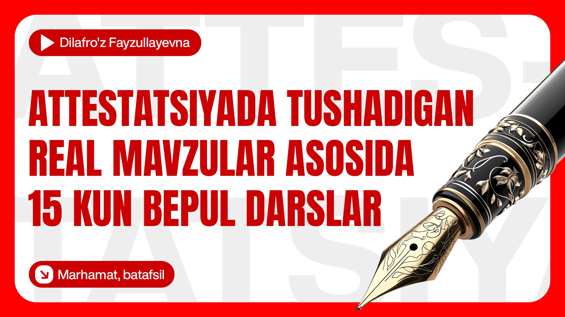 Dilafro'z Fayzullayevna | Habel | Ona tili