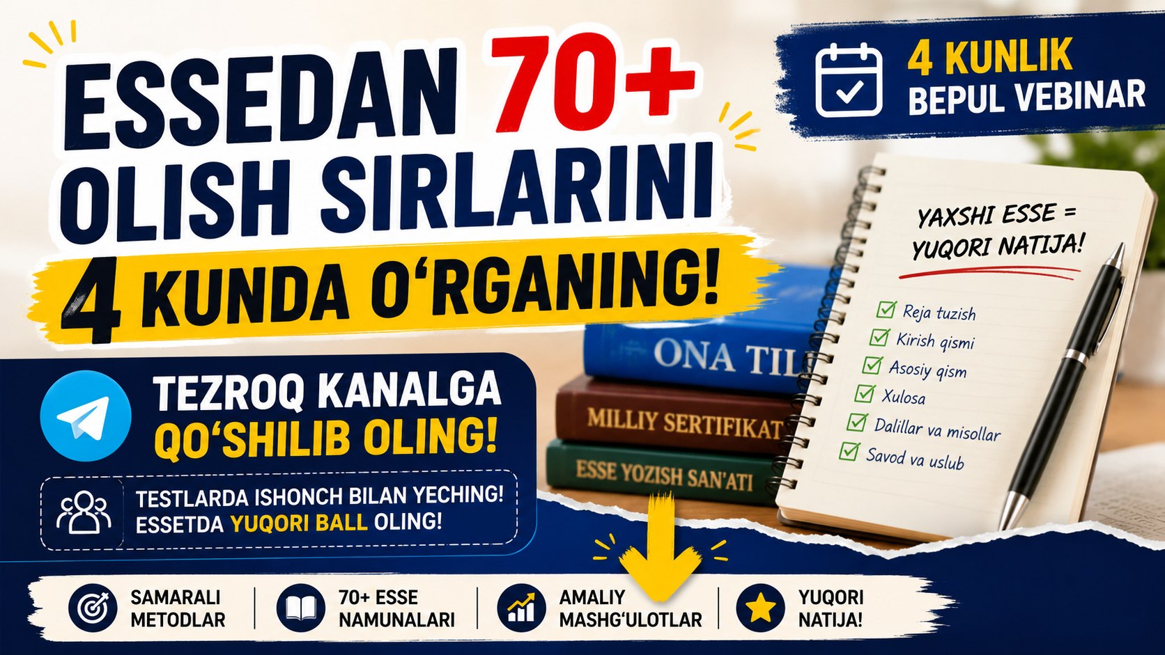 Iskandarova Ona tili Milliy Sertifikat