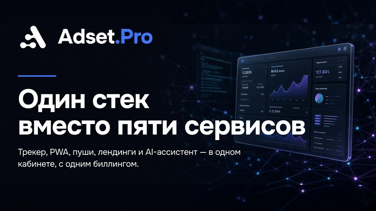 Adset.Pro | Tracker + PWA + Landings