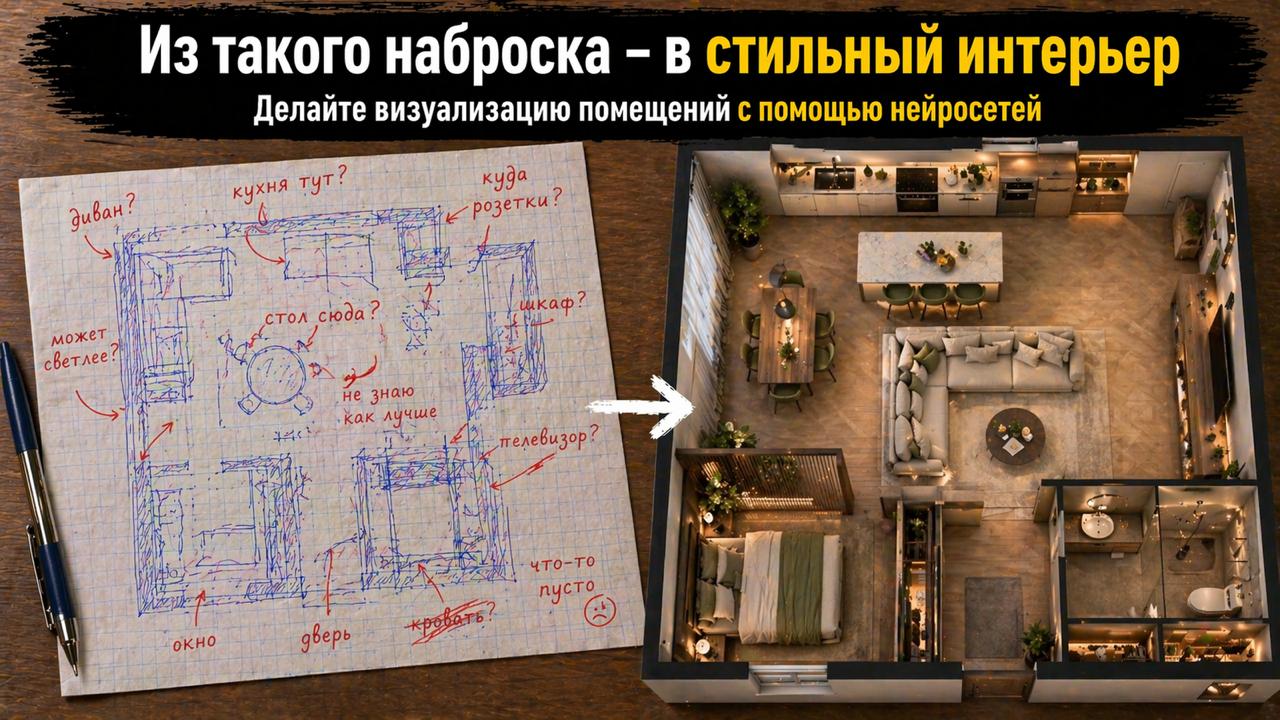 Нейросети для дизайнера интерьера